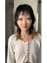 アルテヘアー(arte HAIR) 【arte HAIR】ミディアムウルフ/デザインカラー/インナーカラー