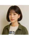 切りっぱなしボブ　20代 30代 40代 50代 60代 学割　髪質改善