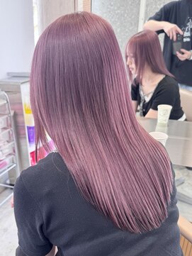 サンク 原宿 表参道(cinq) ピンクベージュラベンダーカラーラベンダーグレージュカラー韓国