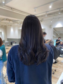 アッシュブラウンカラー11.27黒髪小顔