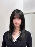 黒髪/クラゲヘアー/オリーブグレー/小顔/ココアベージュ/渋谷