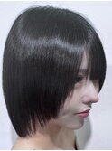 髪質改善リートメントで艶のあるボブ