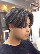 スタジオフォーエイチ(STUDIO 4H)&nbsp;ハイライトカラー/メッシュ/センターパート/ニュアンスパーマ