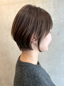 ロッカヘアエジェ(ROCCA hair eje.) 黒髪首元すっきり大人ショート