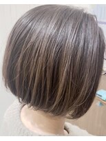 ヘアーズ ロッソ(hair's ROSSO)&nbsp;CINNAMON BEIGE × SHORT BOB[30代40代50代60代]