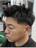 骨格にフィットするフェード