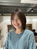 アドア 横浜(ADORE) 外ハネボブ×グレージュ