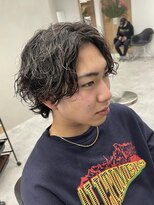 ラヴィズムバイフィフス 長岡古正寺店 長岡駅(LUVISM by fifth)&nbsp;長岡シャドウパーマ緩めスパイラルパーマ波巻きパーマッシュ30代