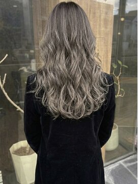 ニコリヘアワークス(nicori hair works) ロング×ウェーブ×ハイライト3