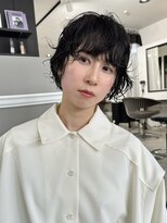 ナービス(NARVIS)&nbsp;ショートボブ/パーマ/顔まわりカット