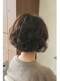 大人ガーリーにイメチェンピンクベージュガーリーパーマ