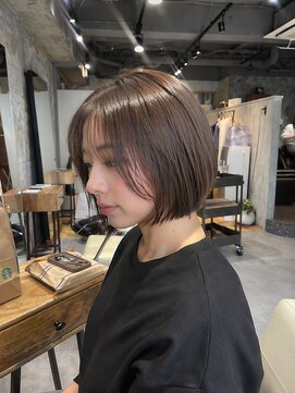 エス 大阪梅田店(es) 似合わせボブ×透明感カラー