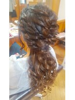 エクステンション クーチャー(Extention Cu'cha) ルーズポニー風ハーフアップ(*^^*)