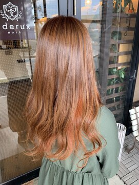 エデル(ederux) オレンジインナーカラー