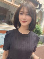大人可愛いナチュラルボブ