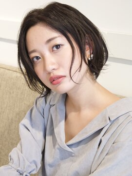 ジップバイノート 藤沢(.zip by note) ［30代・40代大人女性］イルミナカラー耳かけショートボブ[藤沢]