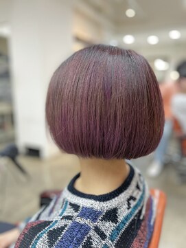 ベルクープス 天王寺店(Belle Coupes) 【Bellecoupes】橋口大  デザインピンク×パープルカラー