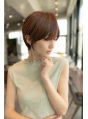 大人かわいい/小顔ヘア/透明感ベージュ/20代30代40代