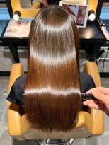 大人の艶髪ロングヘア×縮毛矯正