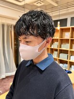 ジェノ(JENO by apish) 束感癖毛風ツーブロックマッシュパーマ!