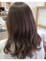 ヘアーアンドメイク ペリドット(hair&make Peridot)&nbsp;ブリーチなし/グレージュカラー/ゆるふわ巻き