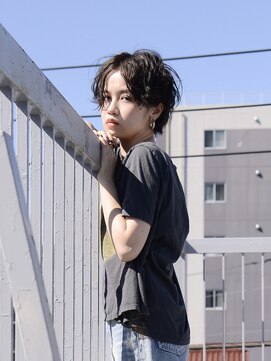 ロアーヘアー フォルド 小倉店(RAWR hair FOLD) 【RAWR】メンズライク_センターパートパーマスタイル