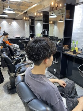 ボルド(MEN'S HAIR SALON BORDO) マッシュ×波巻きスパイラル