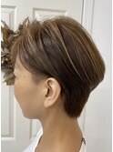 ショートヘア×ツーブロ
