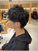 【LOVEST服部】ショートマッシュパーマ/ダークアッシュ