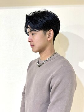 クレビアテン(CreBiA ten_) センターパート×ニュアンスパーマ 【メンズ】