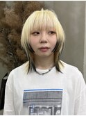 【GEEKS渋谷】ブロンド/デザインカラー/ウルフ/姫カット
