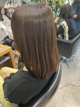 シェル 吉祥寺(shell) グレージュカラー/ボブウルフ/黒髪/ココアベージュ