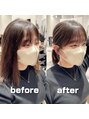 トゥルーズ 梅田店(TLUUS)&nbsp;前髪顔まわりの癖は矯正で綺麗にできますのでぜひご相談ください