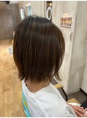 ボブカット/切りっぱなしボブ/髪質改善ストレートパーマ