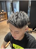 #ベリーショート#ダークアッシュ#ニュアンスパーマ#韓国マッシュ