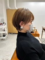 ネイロ 北千住(NeiRo) 小顔ショートボブハイライトカラー大人ショートカット白髪染め