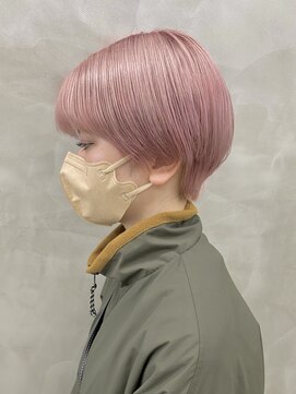 ヤイエ 青山店(yiye) ハンサムショートボブ前髪くびれショートボブ前下がりショート