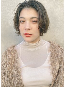 レジュアル(RESSUAL) アンブレラカラーこなれミディイメチェンウェーブパーマ前髪