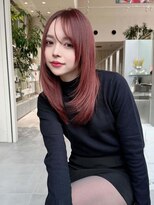 ★黒髪ボブルフネビージュ小顔ワンレンレイヤー