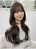 盛れるお顔まわりカット×ココアグレージュカラー◯伊藤