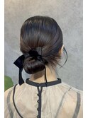 ★参列ヘア/お団子/カチモリ