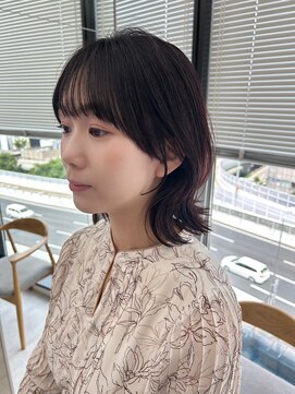 ビューナゴヤ 名駅(VIEW NAGOYA) サイドバング/外ハネレイヤー/くびれヘア/ラベンダーカラー