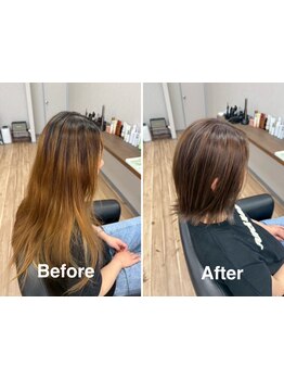 簡単にセットできる再現性カットと似合わせカットが強みです◎髪が伸びた後もきれいなスタイルを維持します