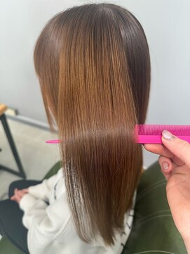 ヘアーアンドビューティーザ エフ(Hair Beauty the F) *髪質改善カラー_明るめブラウン_m202
