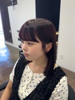 ハイフン 伊勢崎(hyphen)&nbsp;レイヤーカット/ストレート/暖色カラー/ワイドバング/髪質改善