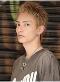 ベリショスパイキーショートべリーショートアップバングメンズ