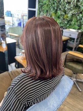 インデペンデンス(independence) くすみピンク×伸ばしかけミディアム