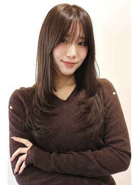 イヴォーク トーキョー(EVOKE TOKYO) レイヤー/ミディアム・ロング/20代/顔周り/髪質改善