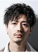 無造作センターパート