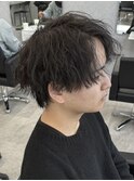 MEN’S HAIR/サーフカール/刈り上げセンターパート/新田